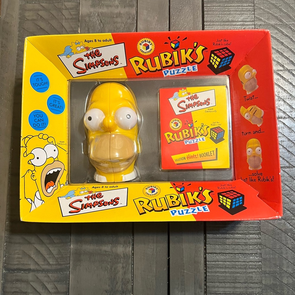 Simpsons Rubik's Puzzle Homer's Head Game Sealed Box